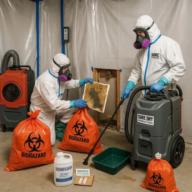 Contaminated Water Handling Protocols process in Bunker Hill Village, TX
